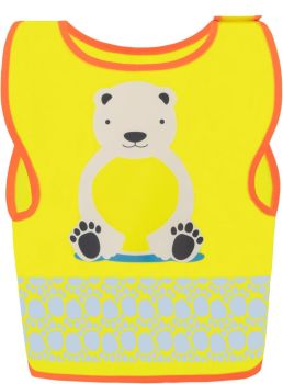 Korntex | Dětská bezpečnostní vesta hi vis yellow/polar bear XS