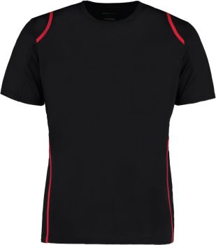 Kustom Kit | Kontrastní tričko Cooltex® black/red 3XL