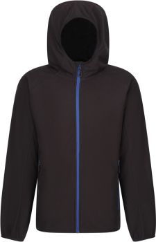 Regatta | Fleecová bunda structure s kapucí "Navigate" black/new royal 3XL