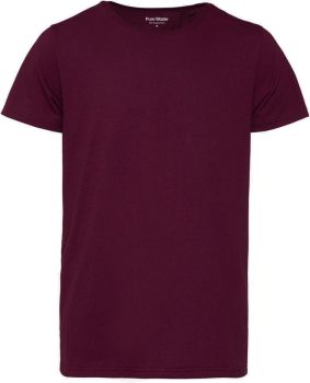 Pure Waste | Pánské tričko z těžké bavlny burgundy 3XL