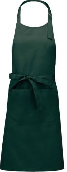 Kariban | Zástěra s laclem "Sommelier" bottle green onesize