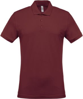 Kariban | Pánské piqué polo wine XXL