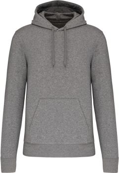 Kariban | Pánská ekologická mikina s kapucí grey heather XL