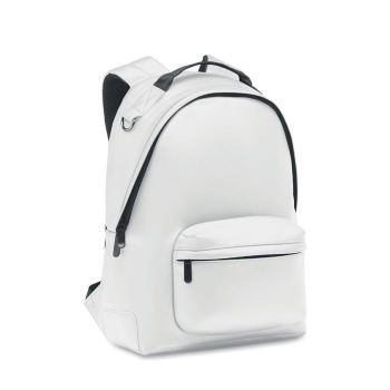 BAI BACKPACK Měkký PU batoh na notebook 15" white