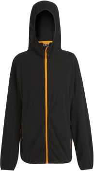 Regatta | Fleecová bunda structure s kapucí "Navigate" black/orange pop XXL