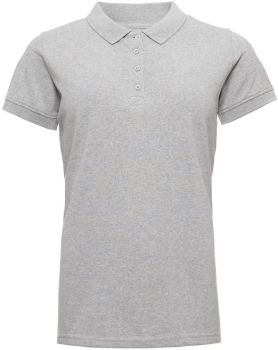 Pure Waste | Dámské piqué polo z těžké bavlny grey melange XL