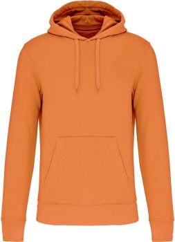 Kariban | Pánská ekologická mikina s kapucí light orange XXL