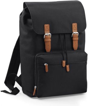 BagBase | Vintage batoh na notebook black onesize