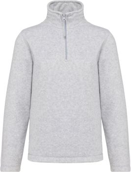 Kariban | Mikrofleecová mikina s 1/4 zipem "Enzo" ash heather XXL