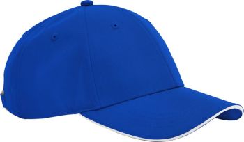 Beechfield | 6 panelová kšiltovka "Team Sports-Tech" bright royal/white onesize