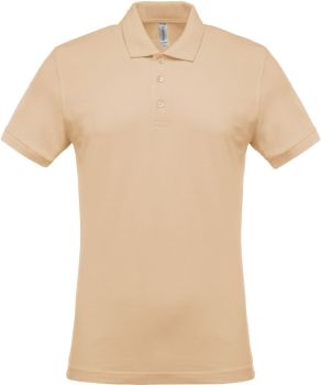 Kariban | Pánské piqué polo light sand XXL