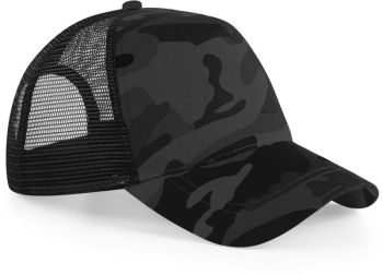 Beechfield | 5 panelová Trucker kšiltovka "Camo" midnight camo onesize