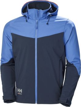 Helly Hansen | 3-vrstvá softshellová bunda s kapucí "Oxford" navy/stone blue XL