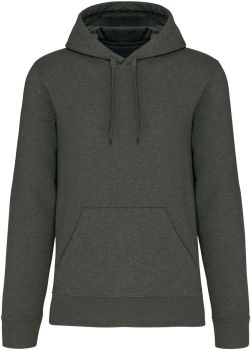 Kariban | Pánská ekologická mikina s kapucí green marble heather 5XL