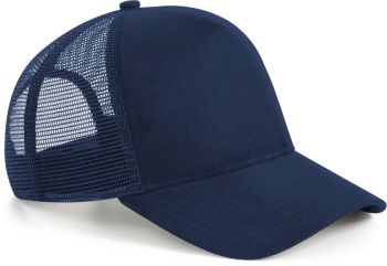 Beechfield | 5 panelová kšiltovka " Suede Snapback Trucker" french navy onesize