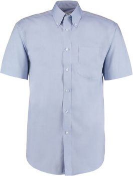 Kustom Kit | Košile Oxford s krátkým rukávem light blue 16,5