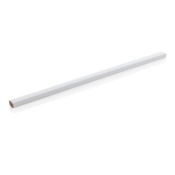 25 cm drevená tesárska ceruzka biela