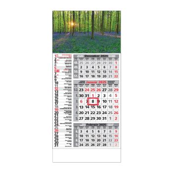 Plánovací kalendár ŠTANDARD 3M kombi 2025