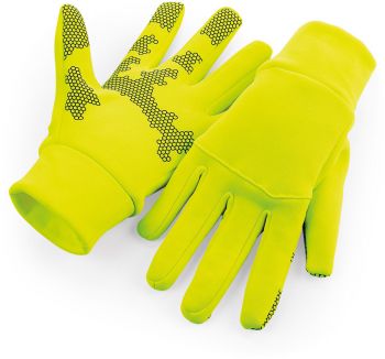 Beechfield | Softshellové sportovní rukavice fluorescent yellow S/M