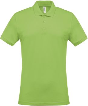 Kariban | Pánské piqué polo lime M