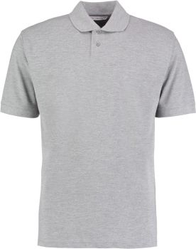 Kustom Kit | Pánské piqué polo "Cooltex Plus" heather grey solid S