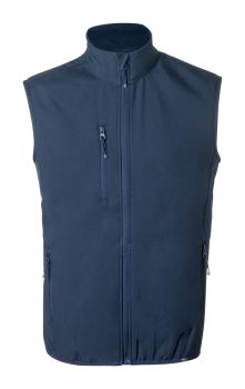 Jandro RPET softshellová vesta dark blue  XXL