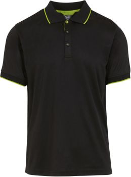 Regatta | Piqué polo "Navigate" black/lime green S