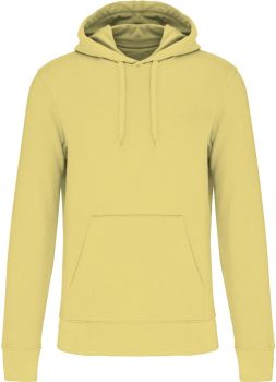 Kariban | Pánská ekologická mikina s kapucí lemon yellow 3XL