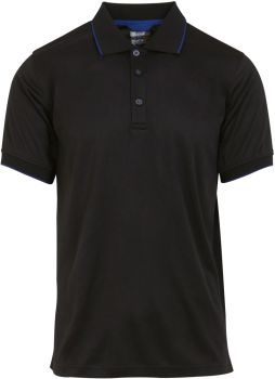 Regatta | Piqué polo "Navigate" black/new royal XL