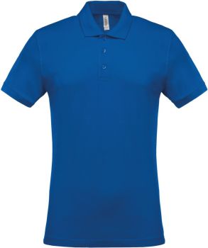 Kariban | Pánské piqué polo light royal blue S