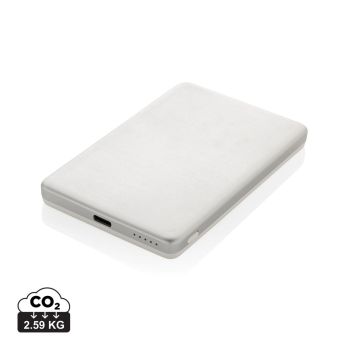 Magnetická powerbanka Orion 5000mAh 5W z RCS hliníka strieborná