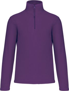 Kariban | Mikrofleecová mikina s 1/4 zipem "Enzo" purple XS