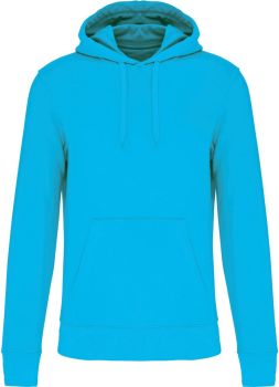 Kariban | Pánská ekologická mikina s kapucí sea turquoise 3XL