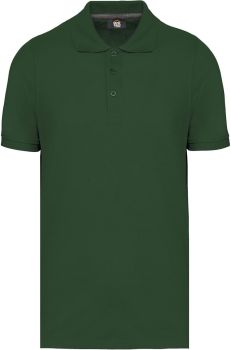 Kariban | Pánské pracovní piqué polo z těžké bavlny forest green 4XL