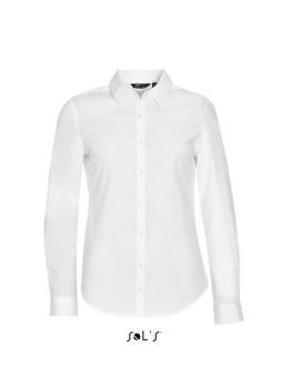 SOL'S BLAKE WOMEN - LONG SLEEVE STRETCH SHIRT White M