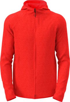 Stedman | Pánská pletená fleecová bunda s kapucí scarlet red heather 3XL