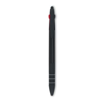 MULTIPEN Trojbarevná tužka se stylusem black