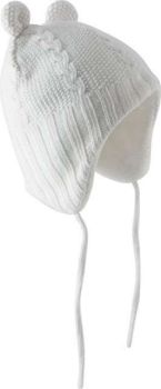 BABY BEANIE White 24M