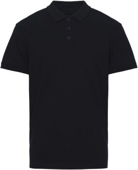 Pure Waste | Pánské piqué polo z těžké bavlny black XS