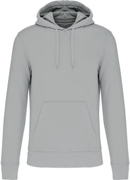 Kariban | Pánská ekologická mikina s kapucí snow grey 4XL