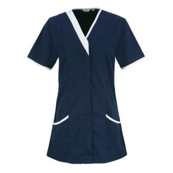 ‘DAISY’ HEALTHCARE TUNIC Navy/White XS