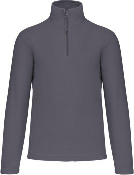 Kariban | Mikrofleecová mikina s 1/4 zipem "Enzo" convoy grey 3XL