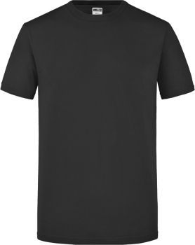 James & Nicholson | Pánské vypasované tričko black XXL