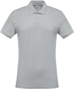 Kariban | Pánské piqué polo snow grey 3XL