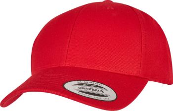 Flexfit | 6 panelová Snapback kšiltovka red onesize