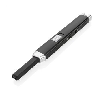USB zapaľovač čierna, sivá