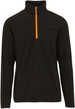 Regatta | Fleecová mikina structure s 1/4 zipem "Navigate" black/orange pop L