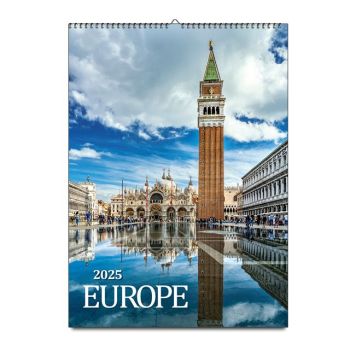 Nástenný kalendár Europe 2025