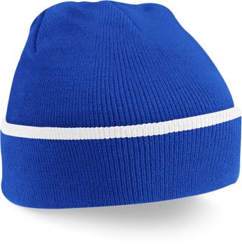 Beechfield | Pletená čepice "Teamwear" bright royal/white onesize