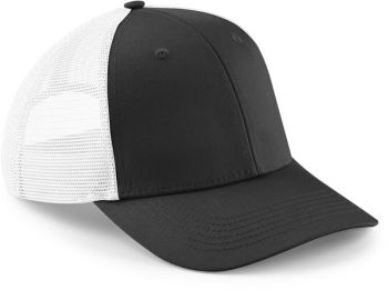 Beechfield | 6 panelová kšiltovka "Urbanwear Trucker" black/white onesize